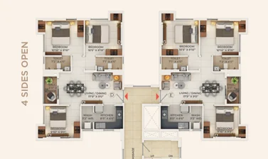 2 BHK Floor Plan
